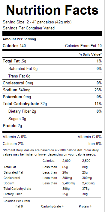 Pancake Mix, Gluten Free 20 oz - Bagley Farm's