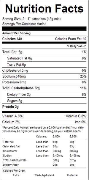 Pancake Mix, Gluten Free 20 oz - Bagley Farm's