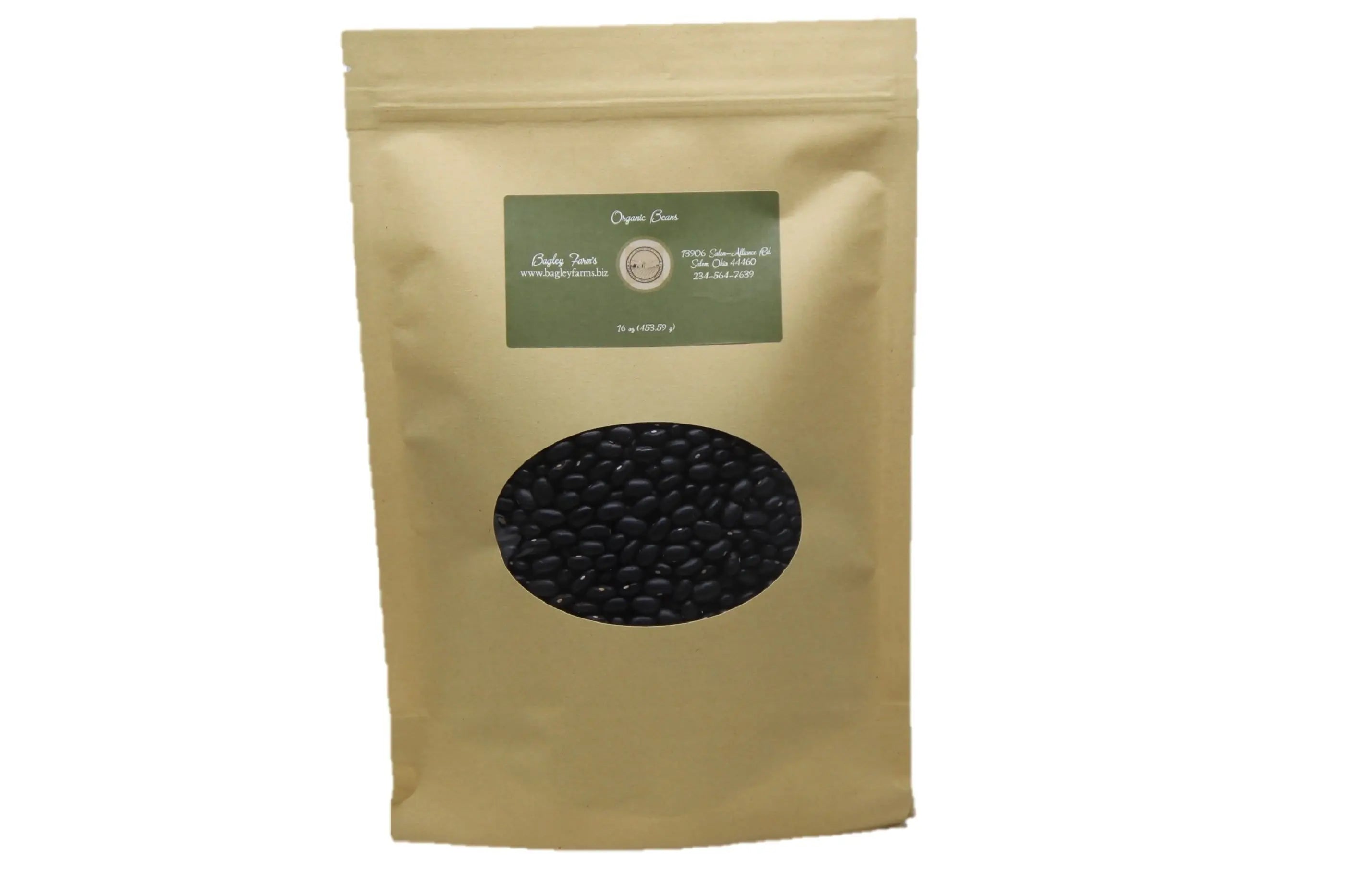 Bagley Farm's Organic Black Beans Certified Organic - Bagley Farm's