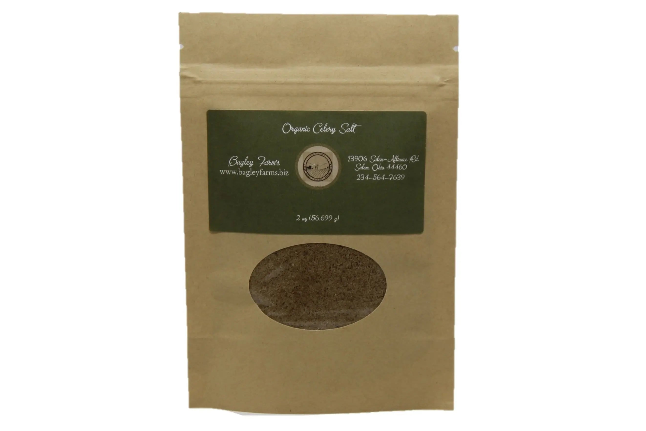 Organic Celery Salt 2 oz - Bagley Farm's