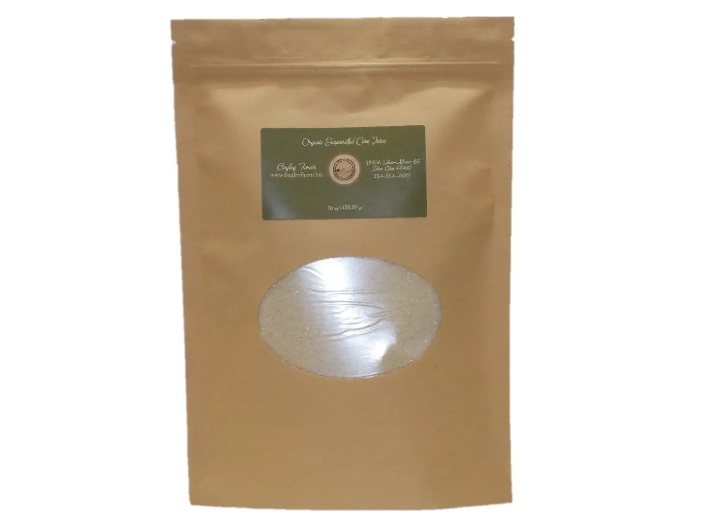 Bagley Farm's Organic Evaporated Cane Juice Certified Organic - Bagley Farm's