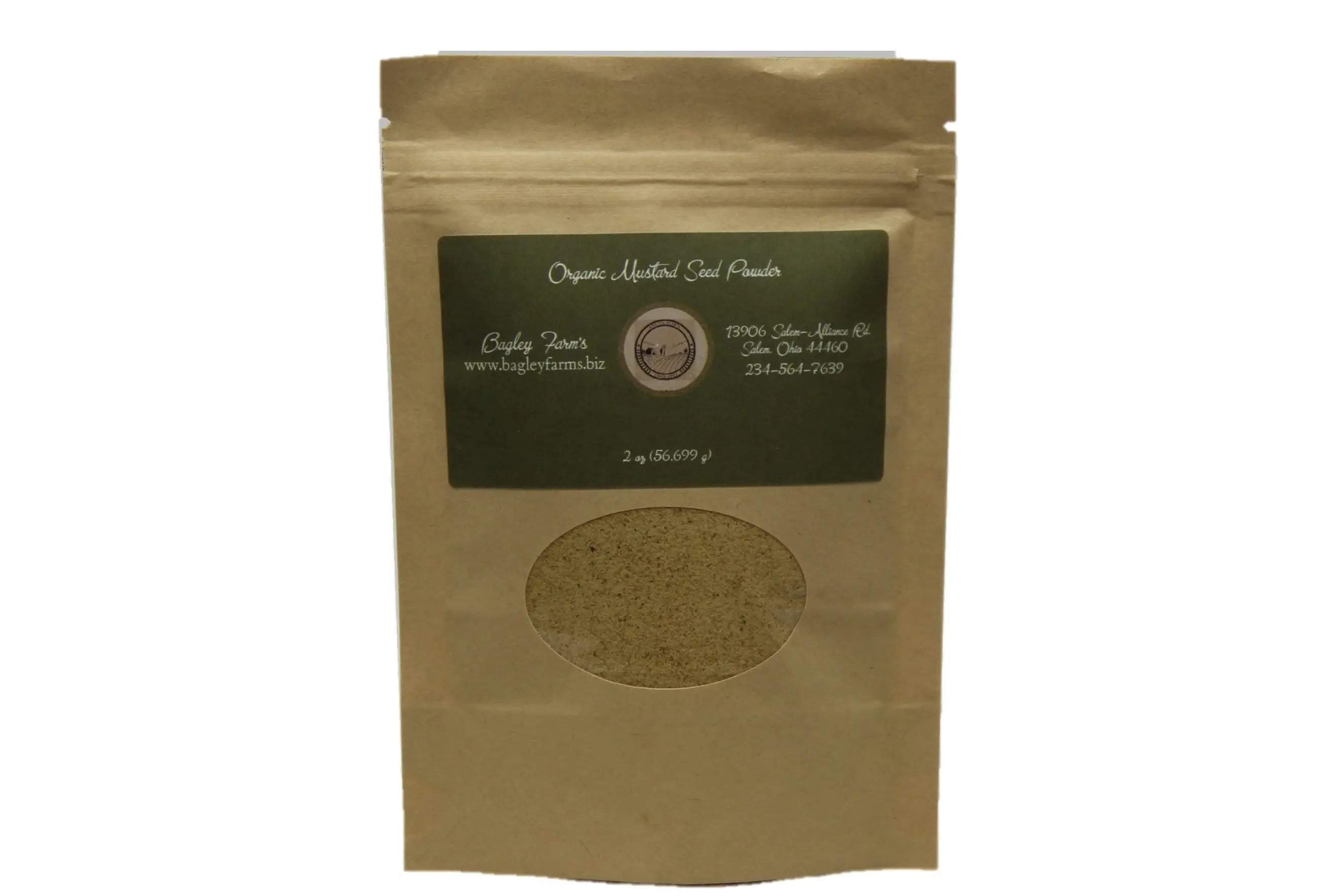 Bagley Farm's Organic Mustard Seed Powder 2 oz - Bagley Farm's