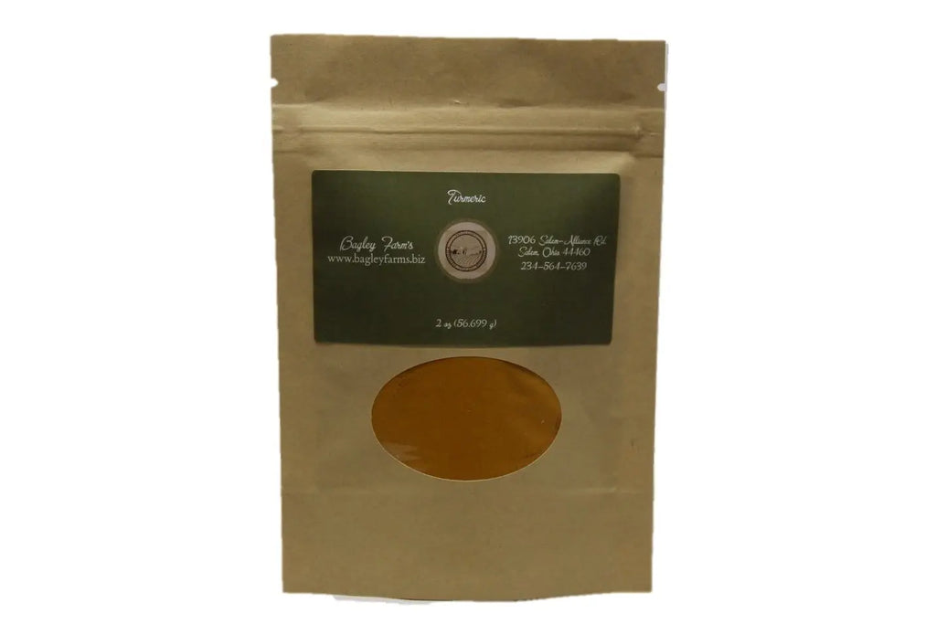 Bagley Farm's Organic Turmeric Ground Spice 2 oz - Bagley Farm's