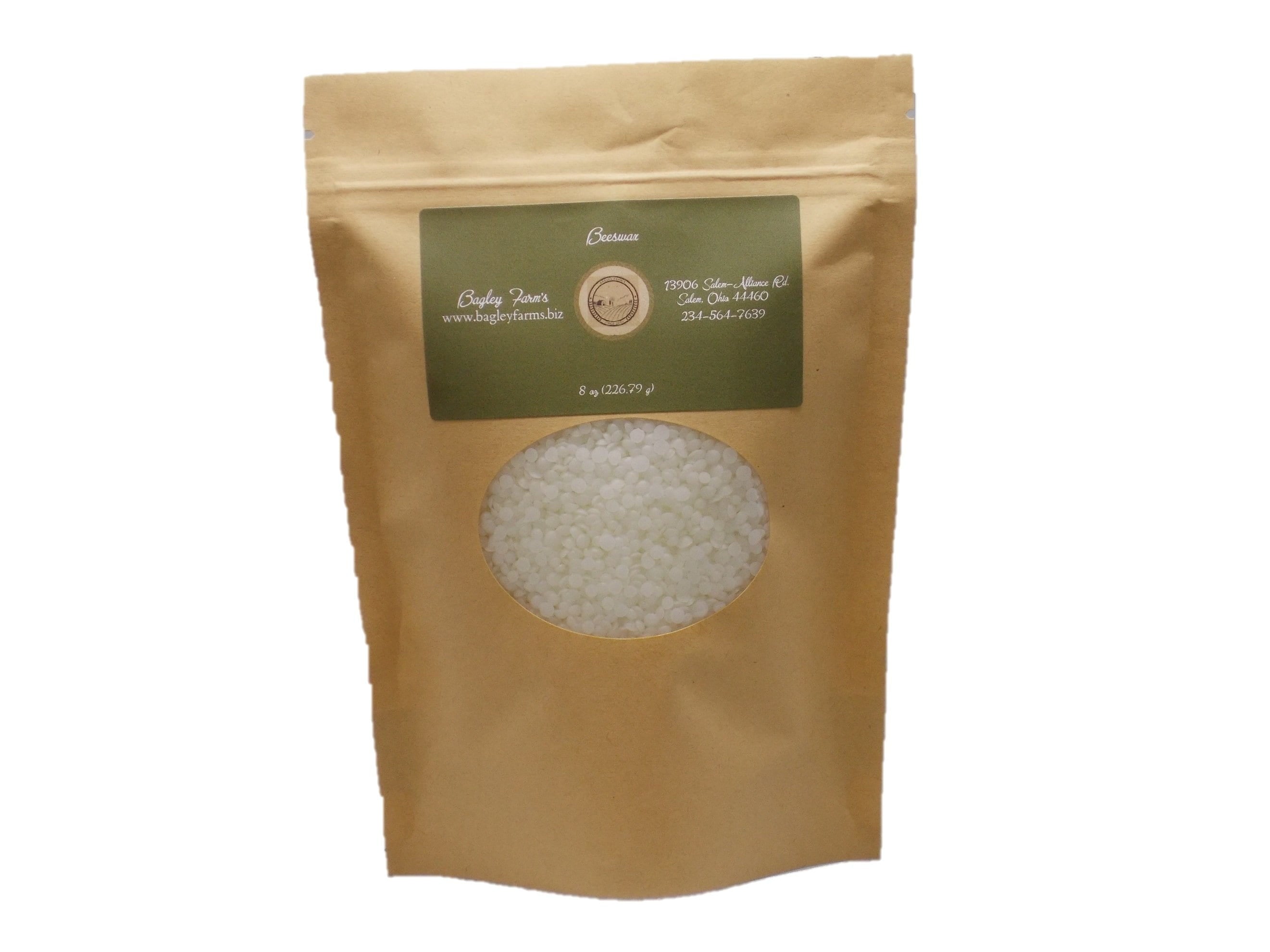 Organic Beeswax, White Pearl Granules 8 oz