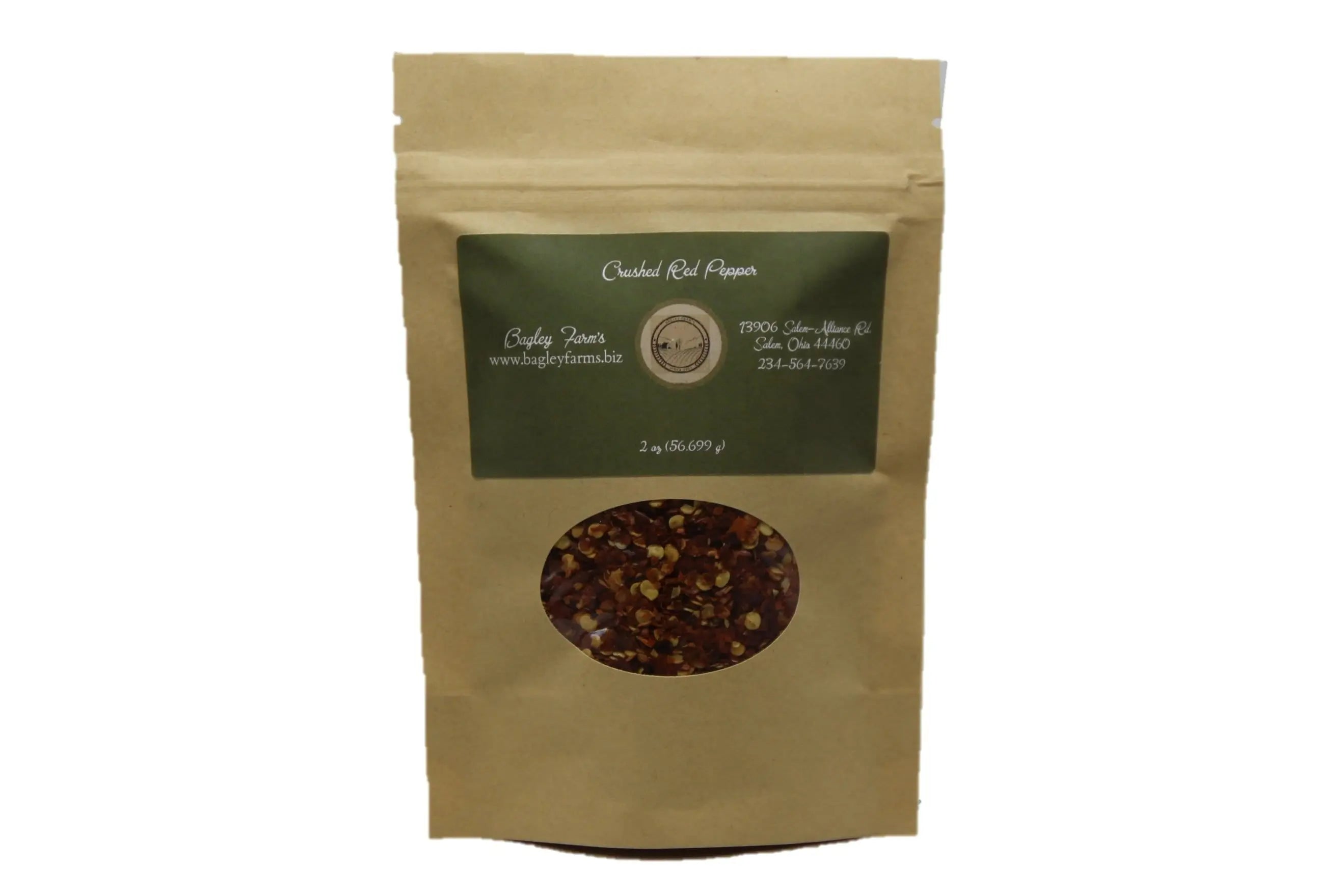 Crushed Red Peppers 2 oz - Bagley Farm's