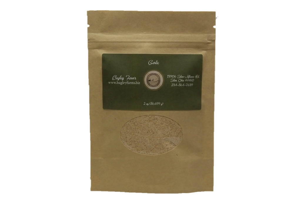 Garlic, Granulated 2 oz - Bagley Farm's