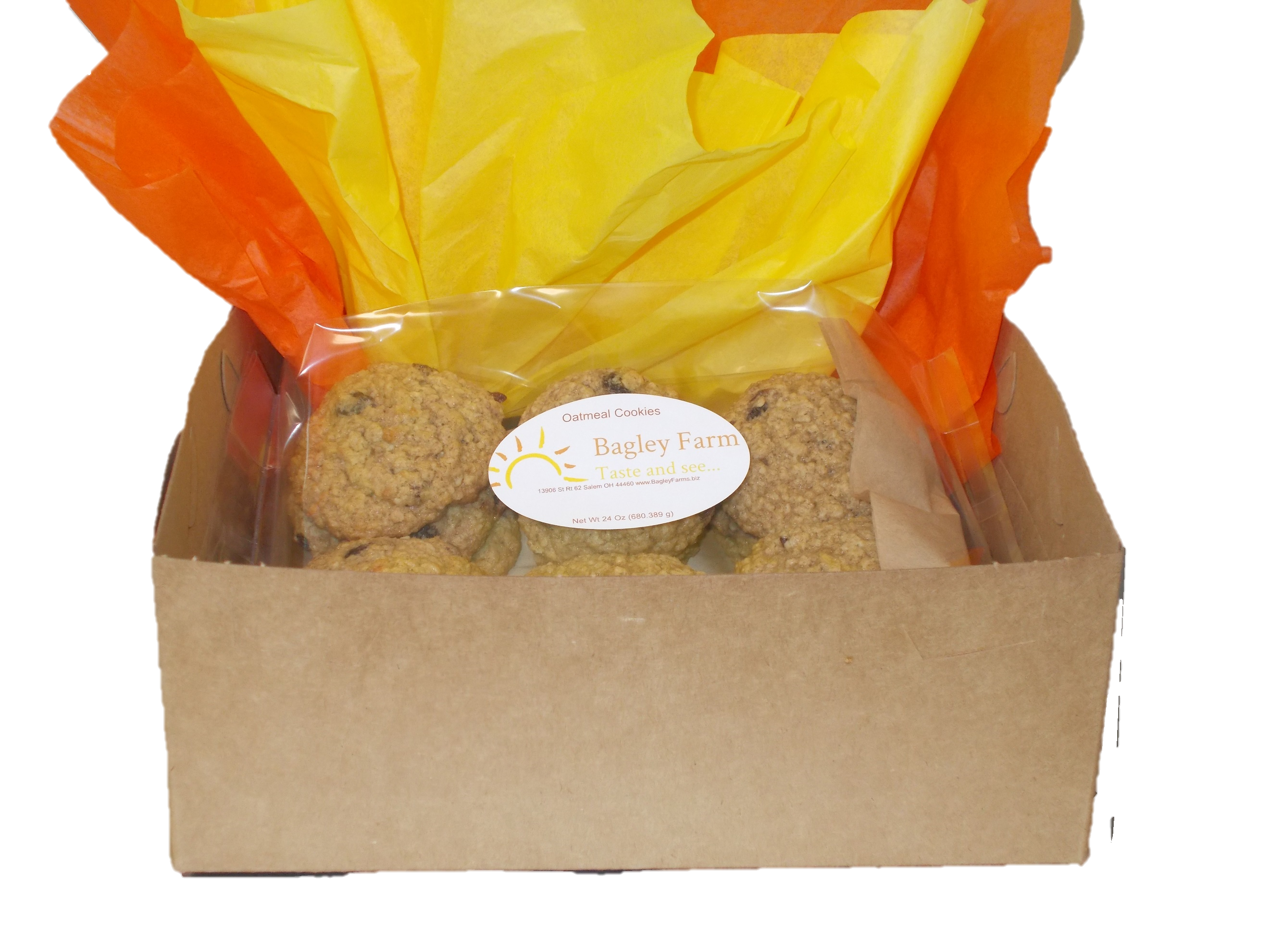 Bagley Farm's Oatmeal Cookies - 1 dozen