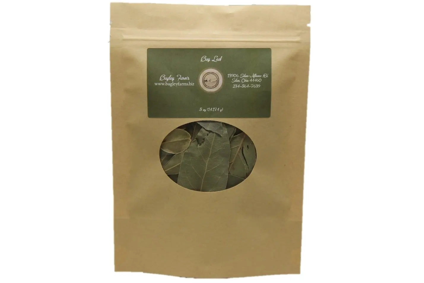 Organic Bay Leaf, Whole Spice .50 oz - Bagley Farm's