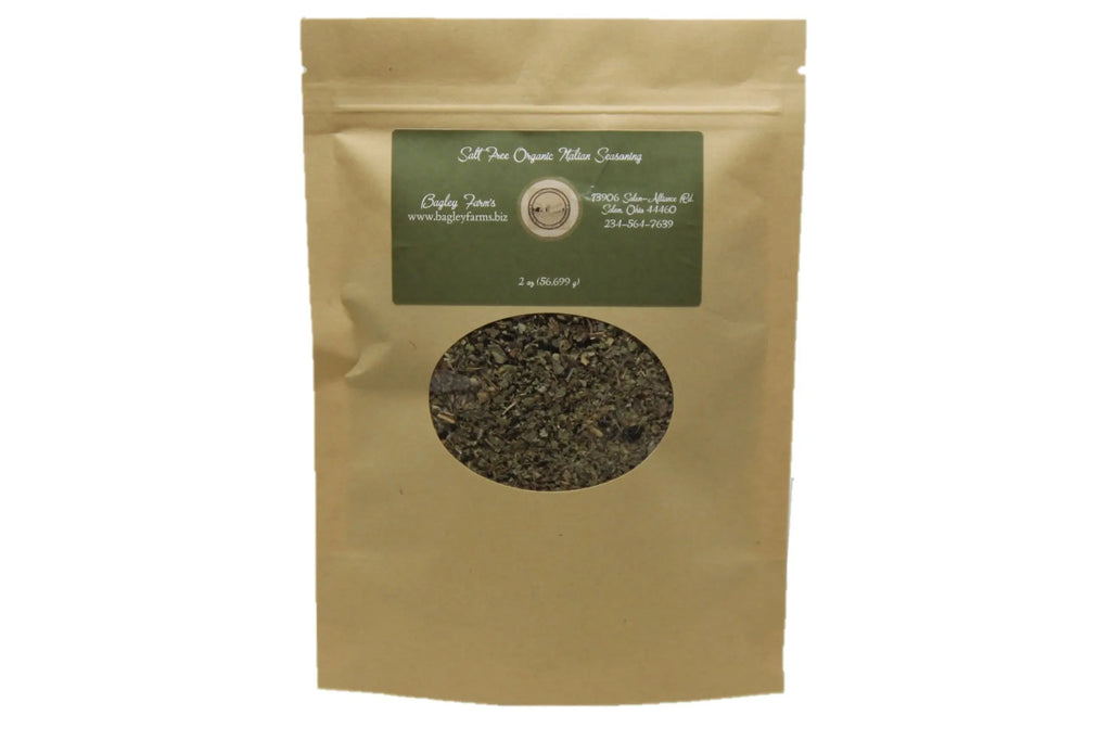 Organic Italian Seasoning (Salt Free) 1 oz - Bagley Farm's