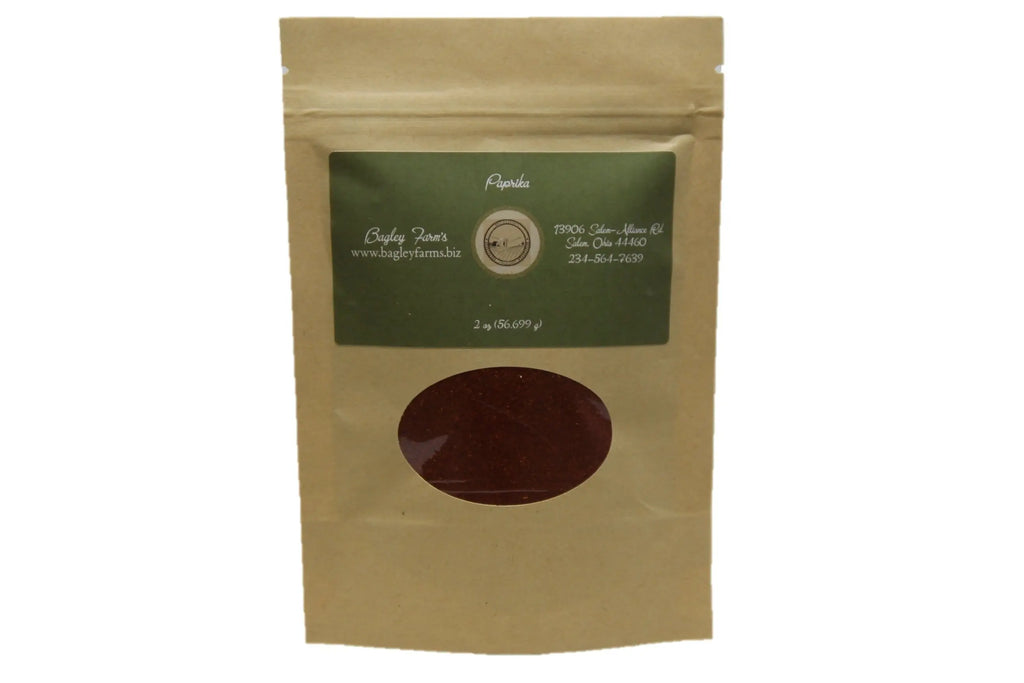 Organic Paprika Spice and Seasoning 2 oz - Bagley Farm's