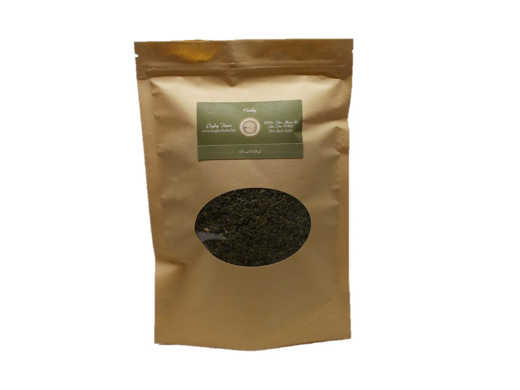Organic Parsley, Flakes .50 oz - Bagley Farm's