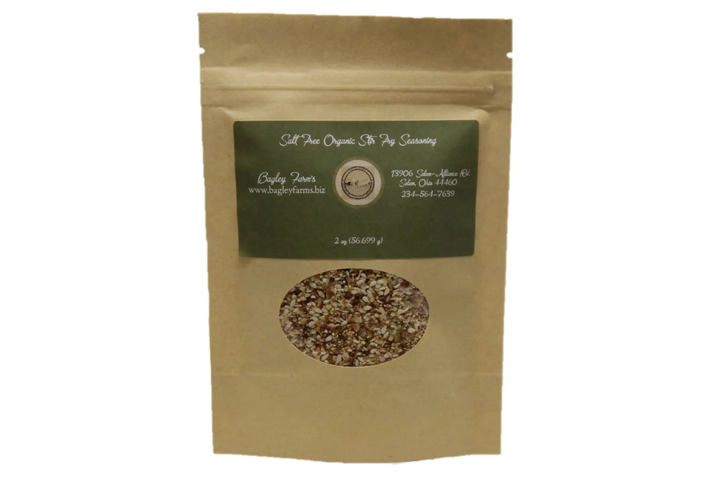 Organic Stir Fry Seasoning (Salt Free) 2 oz - Bagley Farm's