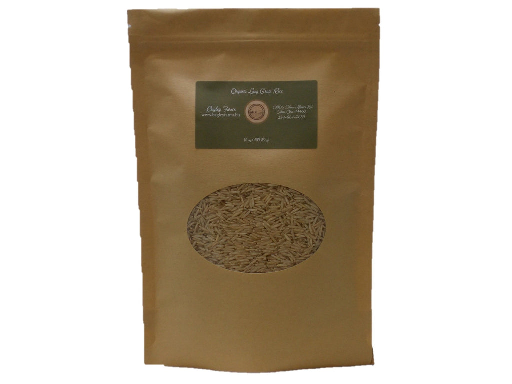 Bagley Farm's Organic Long Grain Brown Rice Certified Organic